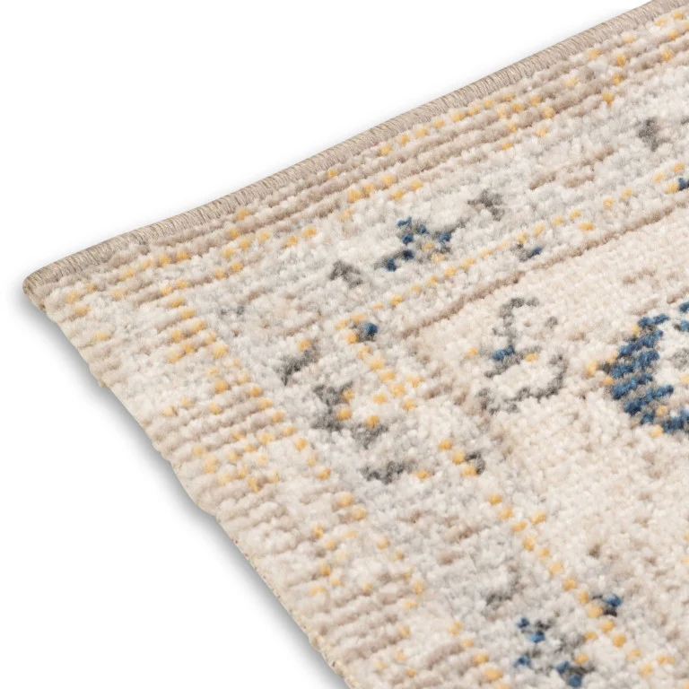 Salsa Medallion Outdoor Rug - 6' x 9' - Orange/Blue - Image 3