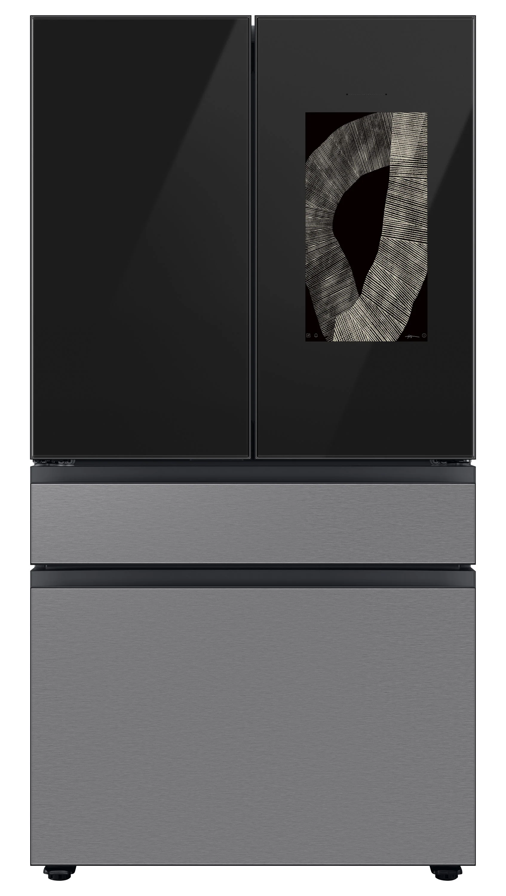Samsung BESPOKE 36" 4-Door Counter-Depth Refrigerator with Beverage Center and Family Hub (Without Panels) (22.5 cu.ft.) - RF23BB8900ACAC - Image 16