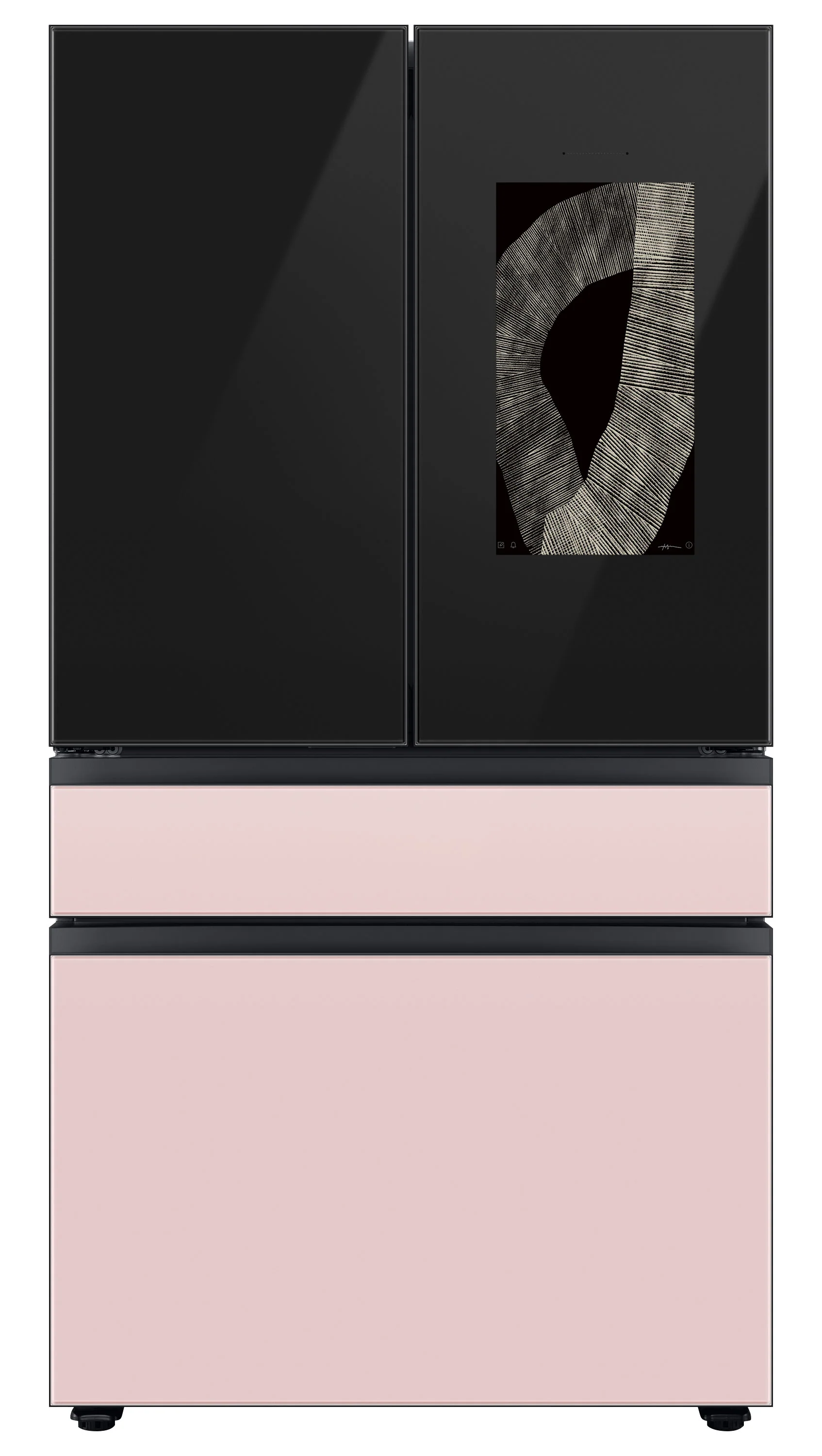 Samsung BESPOKE 36" 4-Door Counter-Depth Refrigerator with Beverage Center and Family Hub (Without Panels) (22.5 cu.ft.) - RF23BB8900ACAC - Image 17