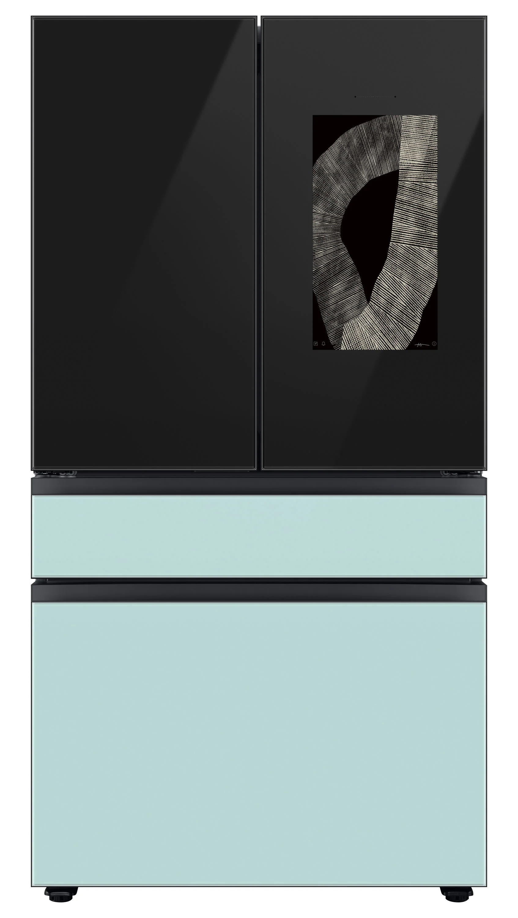 Samsung BESPOKE 36" 4-Door Counter-Depth Refrigerator with Beverage Center and Family Hub (Without Panels) (22.5 cu.ft.) - RF23BB8900ACAC - Image 19