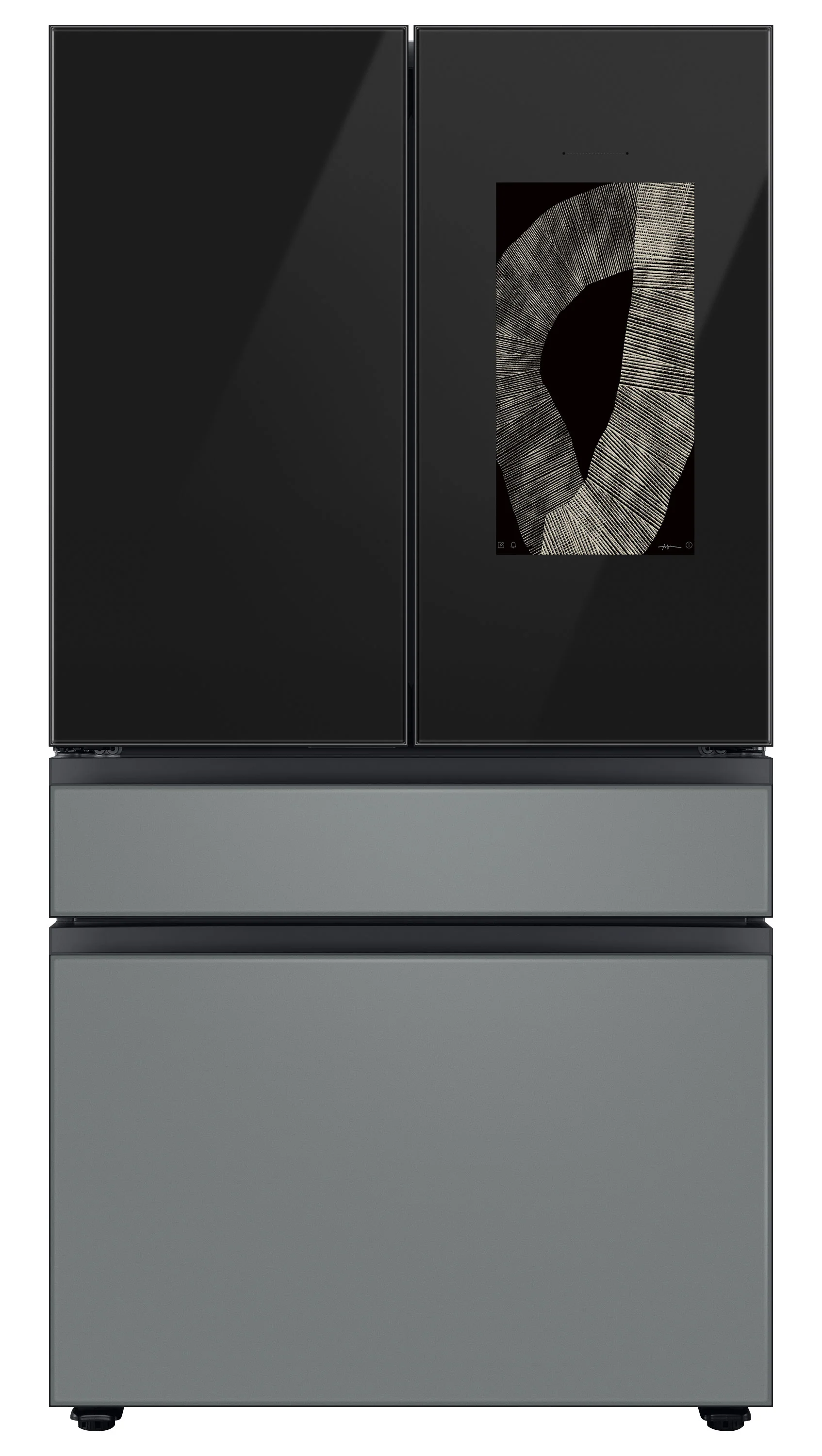 Samsung BESPOKE 36" 4-Door Counter-Depth Refrigerator with Beverage Center and Family Hub (Without Panels) (22.5 cu.ft.) - RF23BB8900ACAC - Image 21