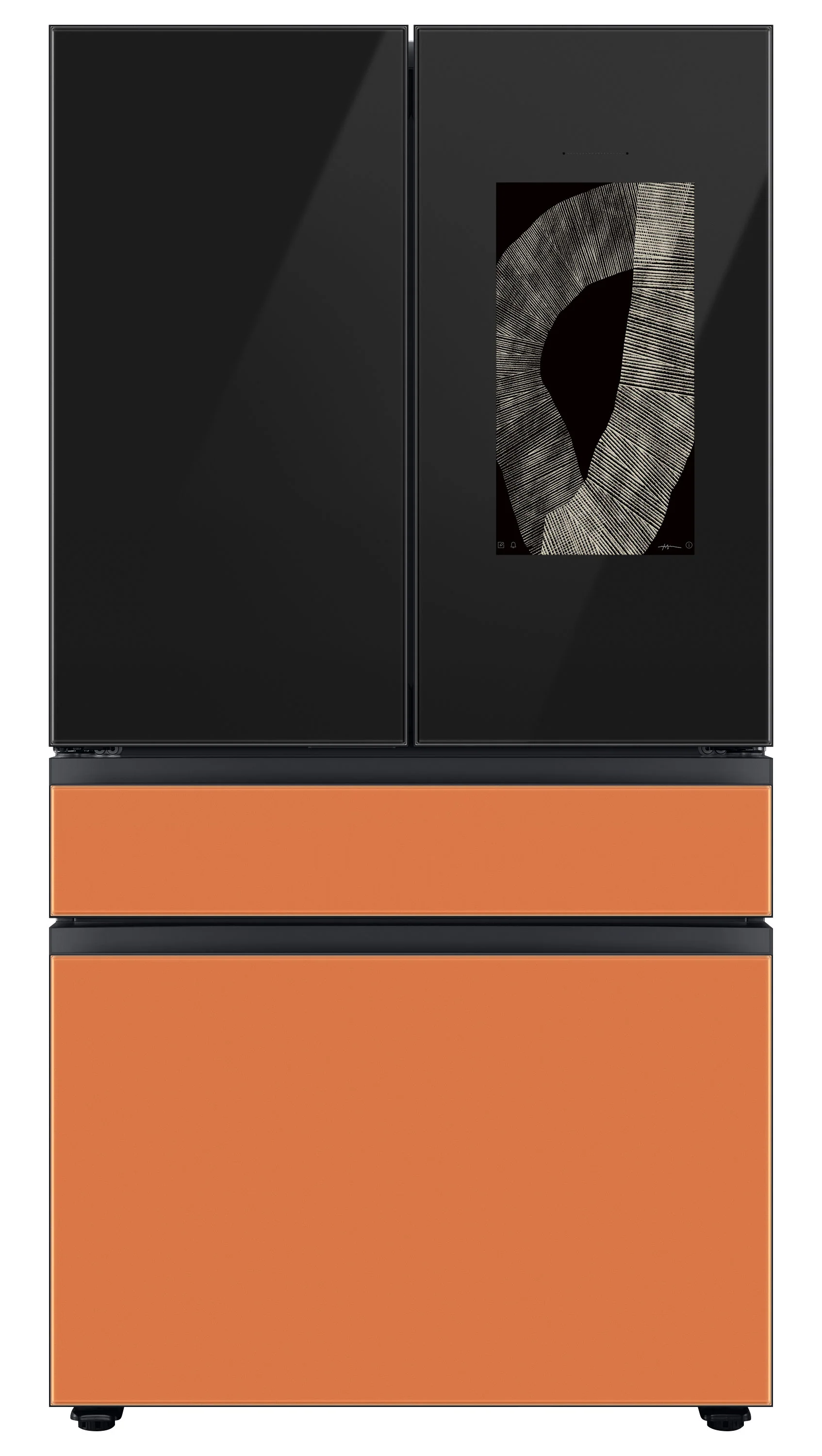 Samsung BESPOKE 36" 4-Door Counter-Depth Refrigerator with Beverage Center and Family Hub (Without Panels) (22.5 cu.ft.) - RF23BB8900ACAC - Image 23
