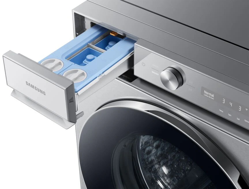 Samsung BESPOKE Sliver Front-Load Washer with Ultra Capacity (6.1 cu. ft.) - WF53BB8900ATUS - Image 5