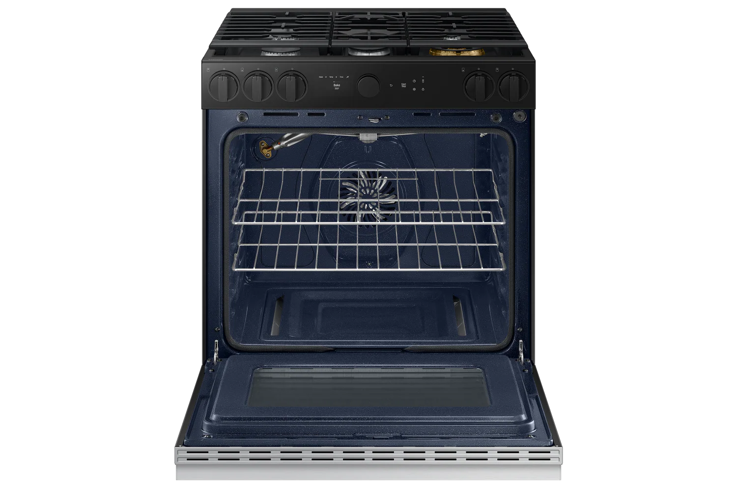 Samsung BESPOKE Stainless Steel 30" Gas True Convection Slide in Range with Air Sous Vide and Air Fry (6.0cu.ft) - NSG6DG8500SRAA - Image 2