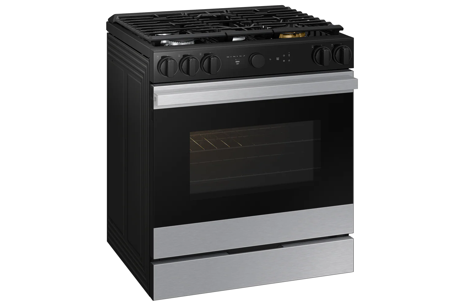 Samsung BESPOKE Stainless Steel 30" Gas True Convection Slide in Range with Oven Camera (6.0cu.ft) - NSG6DG8700SRAA - Image 2