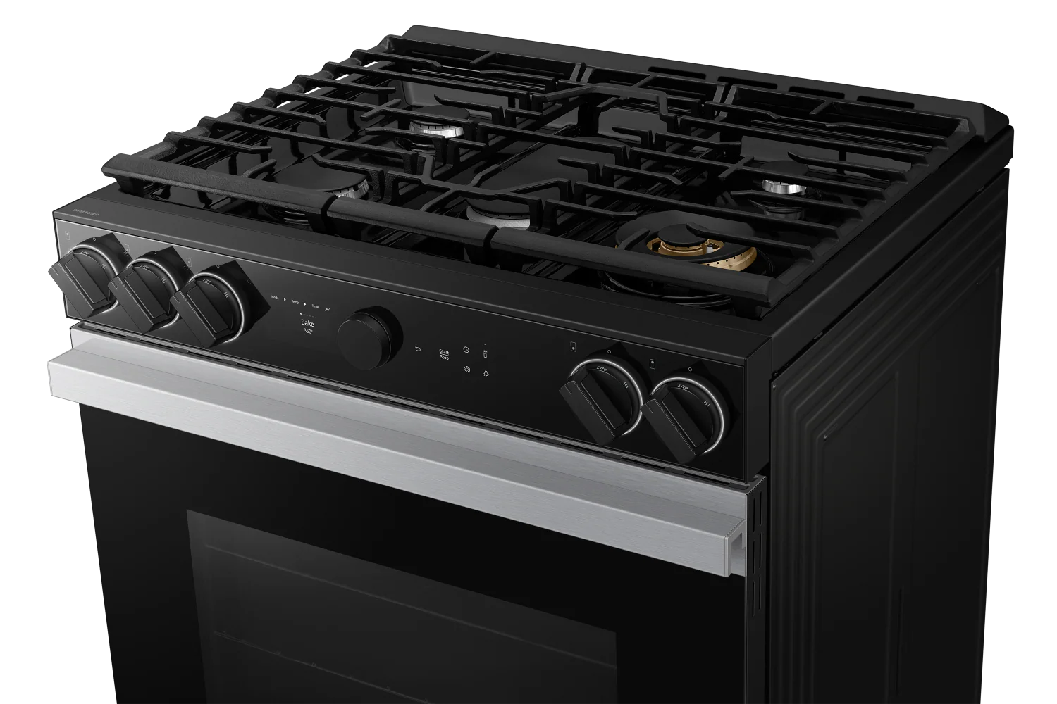 Samsung BESPOKE Stainless Steel 30" Gas True Convection Slide in Range with Oven Camera (6.0cu.ft) - NSG6DG8700SRAA - Image 4