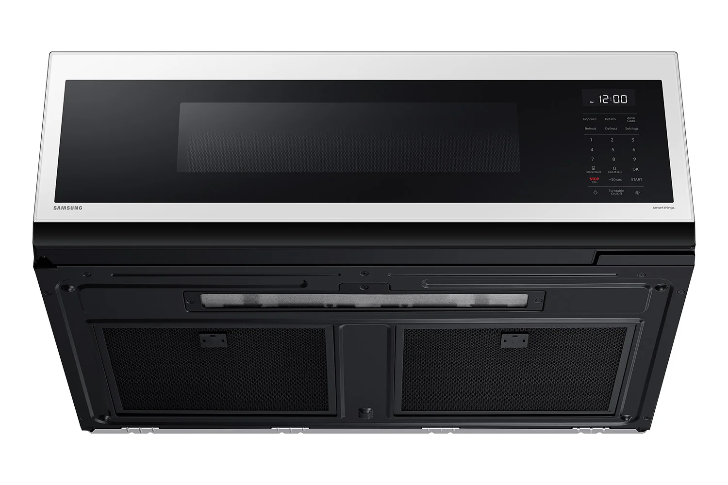Samsung BESPOKE White Glass Over the Range Microwave (1.1 cu. ft) - ME11CB751012AC - Image 10