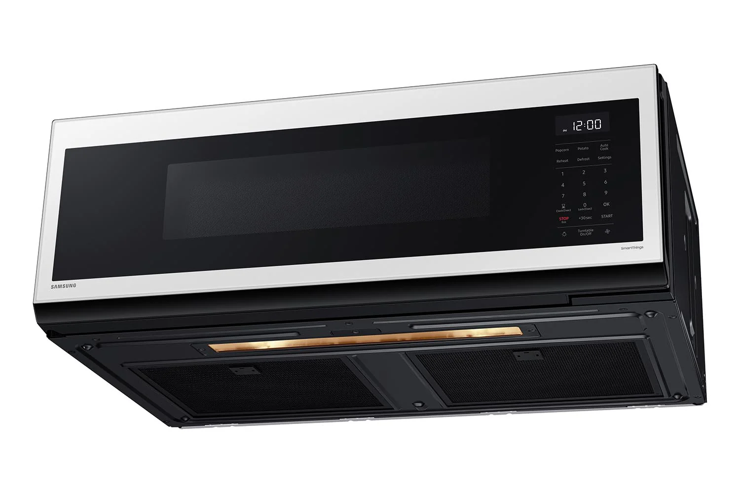 Samsung BESPOKE White Glass Over the Range Microwave (1.1 cu. ft) - ME11CB751012AC - Image 7