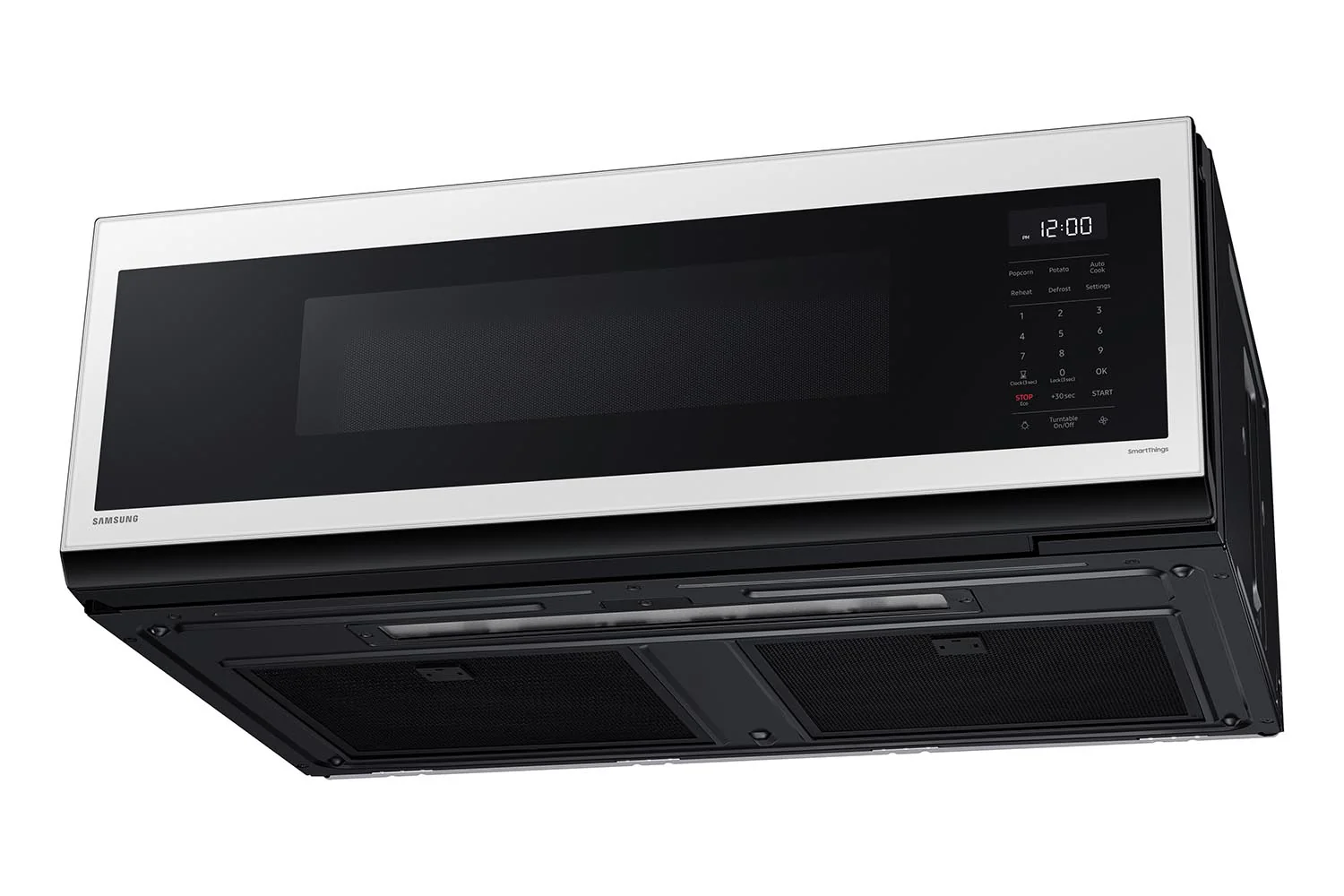 Samsung BESPOKE White Glass Over the Range Microwave (1.1 cu. ft) - ME11CB751012AC - Image 8