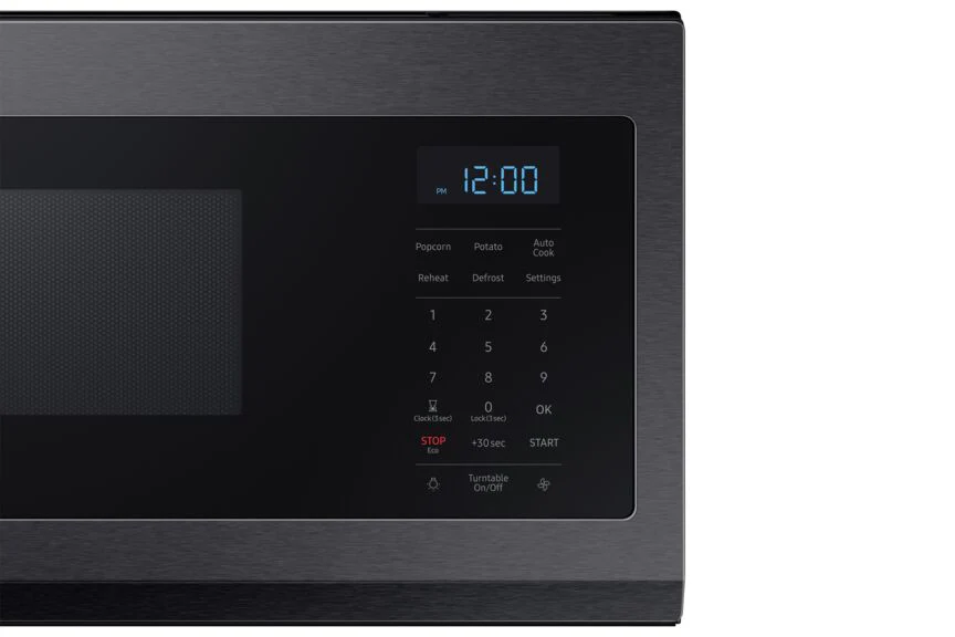 Samsung Black Stainless 400 CFM Slim Over-The-Range Microwave (1.1 Cu.Ft.) - ME11A7510DG/AC - Image 5