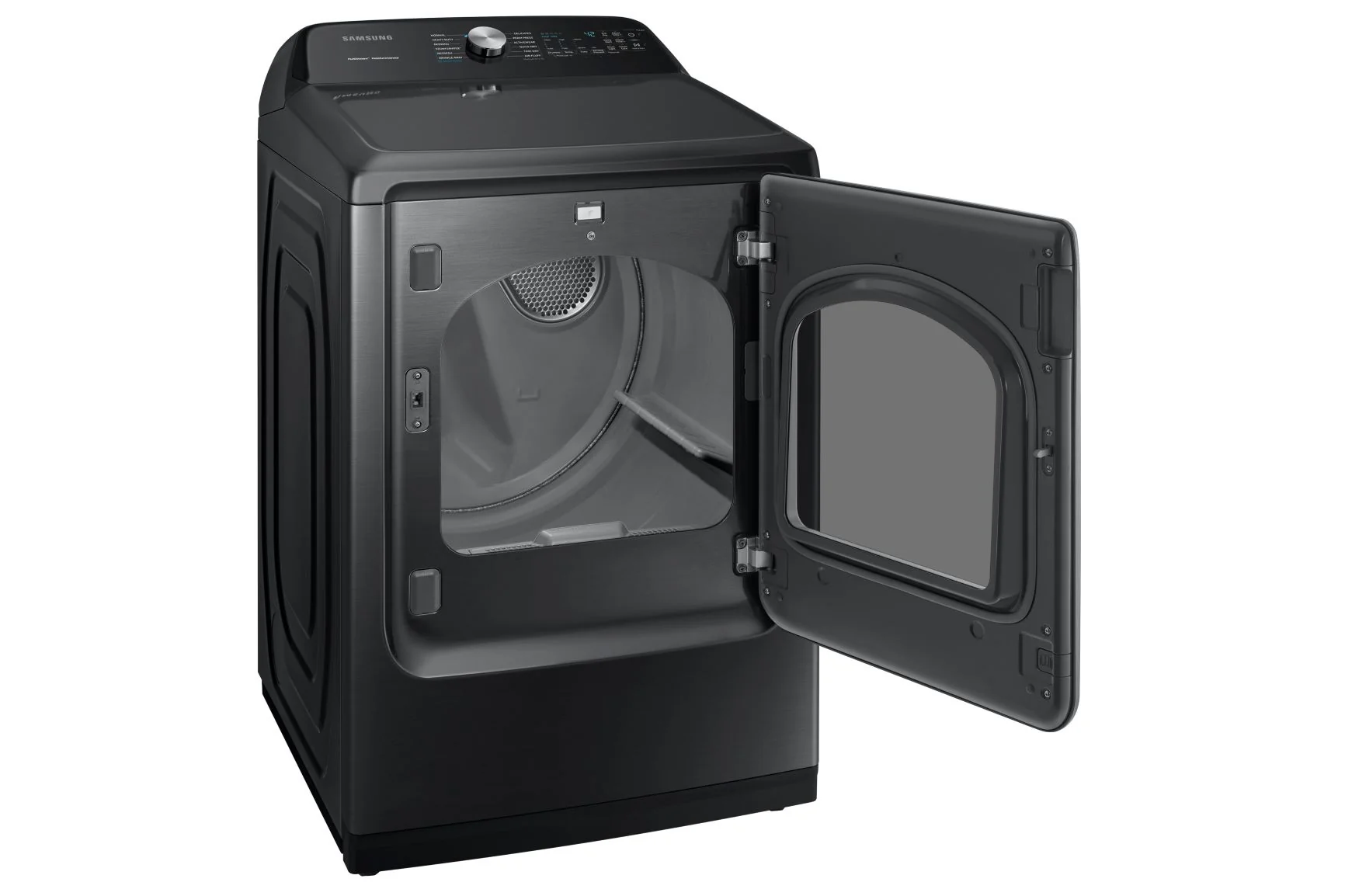Samsung Black Stainless Electric Dryer with Steam Sanitize+ (7.4 Cu.Ft.) - DVE50A5405V/AC - Image 3