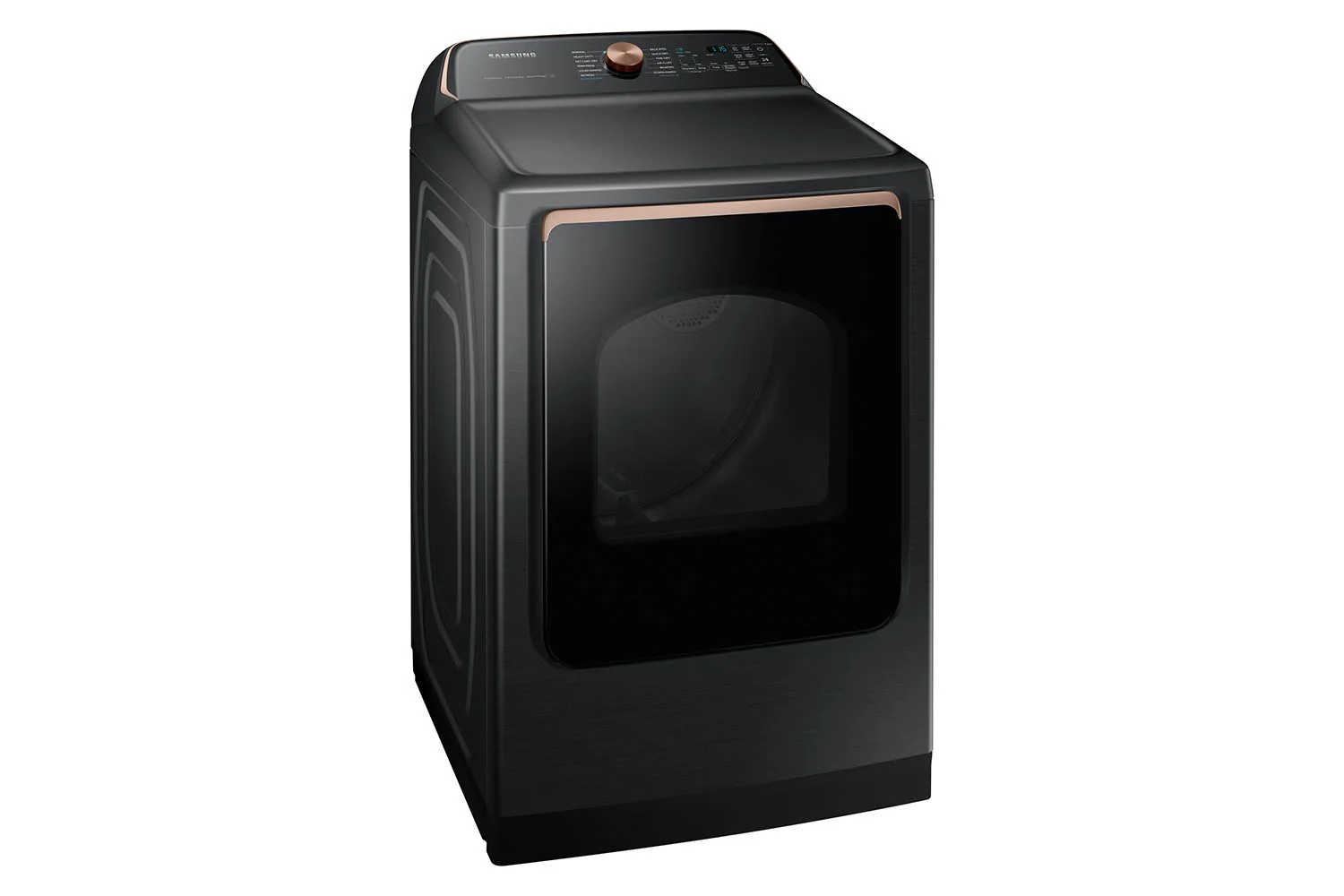 Samsung Black Stainless Smart Electric Dryer with Pet Care Dry (7.4cu.ft) - DVE54CG7550VAC - Image 3