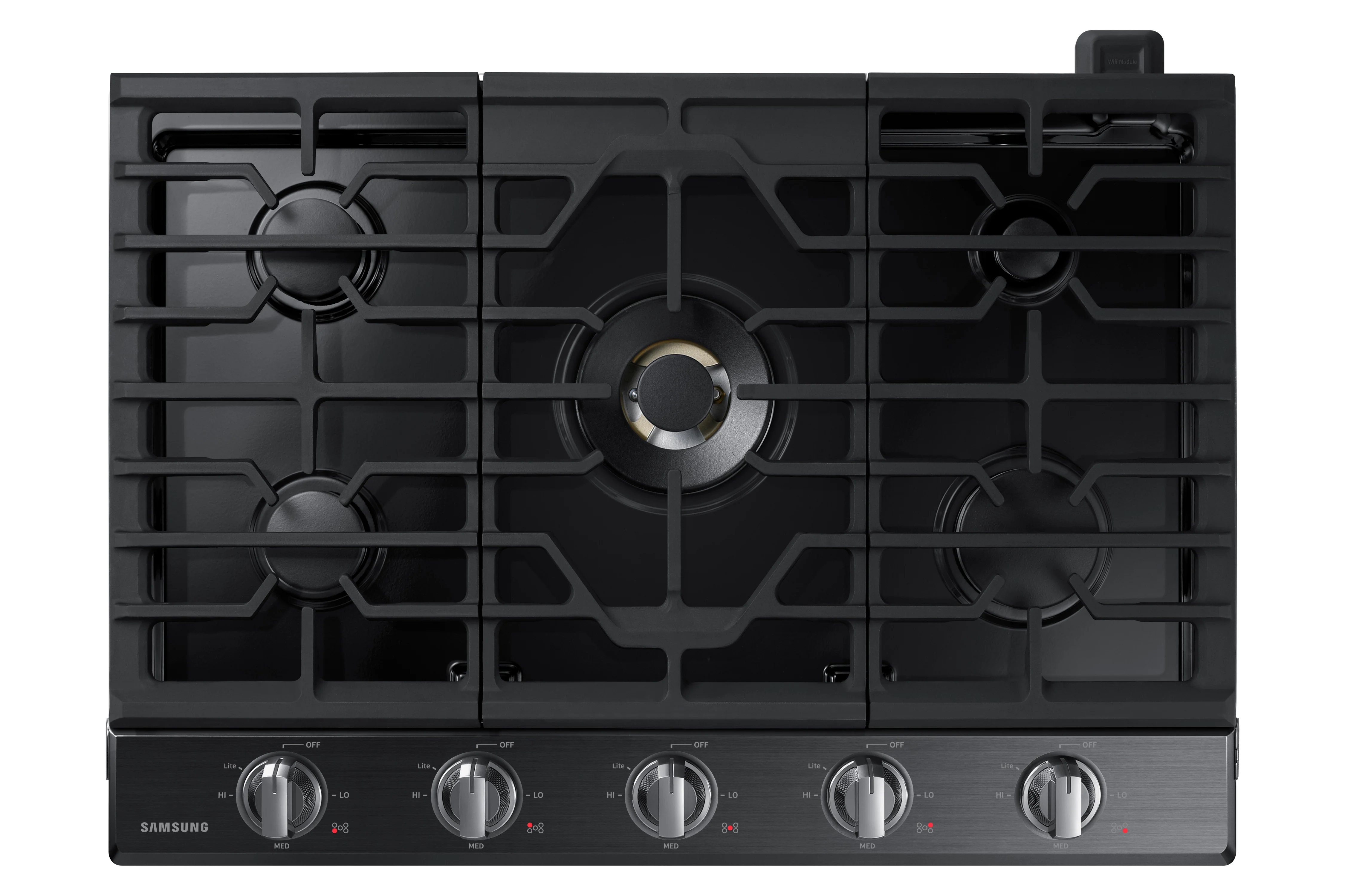 Samsung Black Stainless Steel 30" Gas Cooktop - NA30N7755TG/AA - Image 5