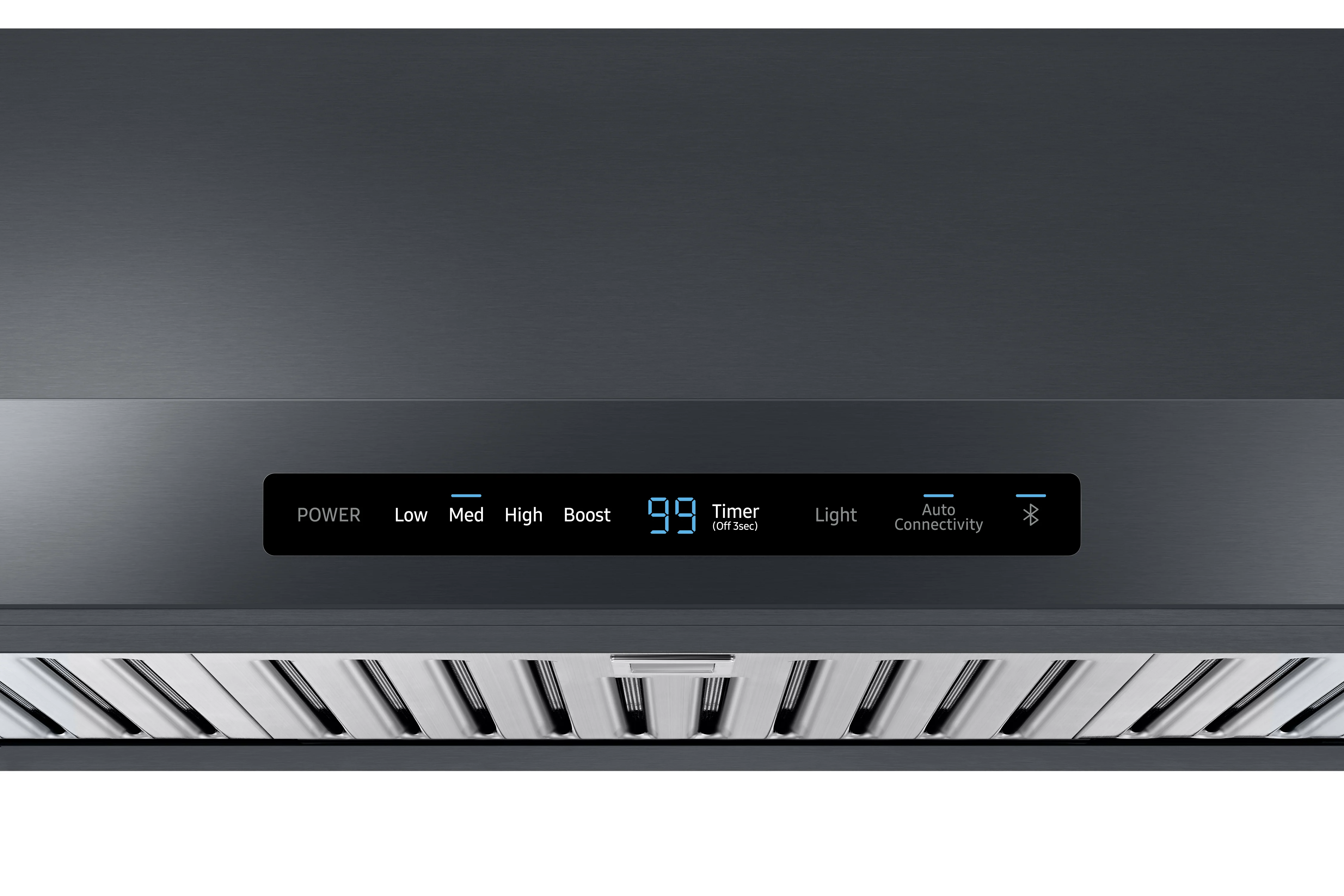 Samsung Black Stainless Steel 36" 600 CFM Under Cabinet Hood - NK36N7000UG/AA - Image 3