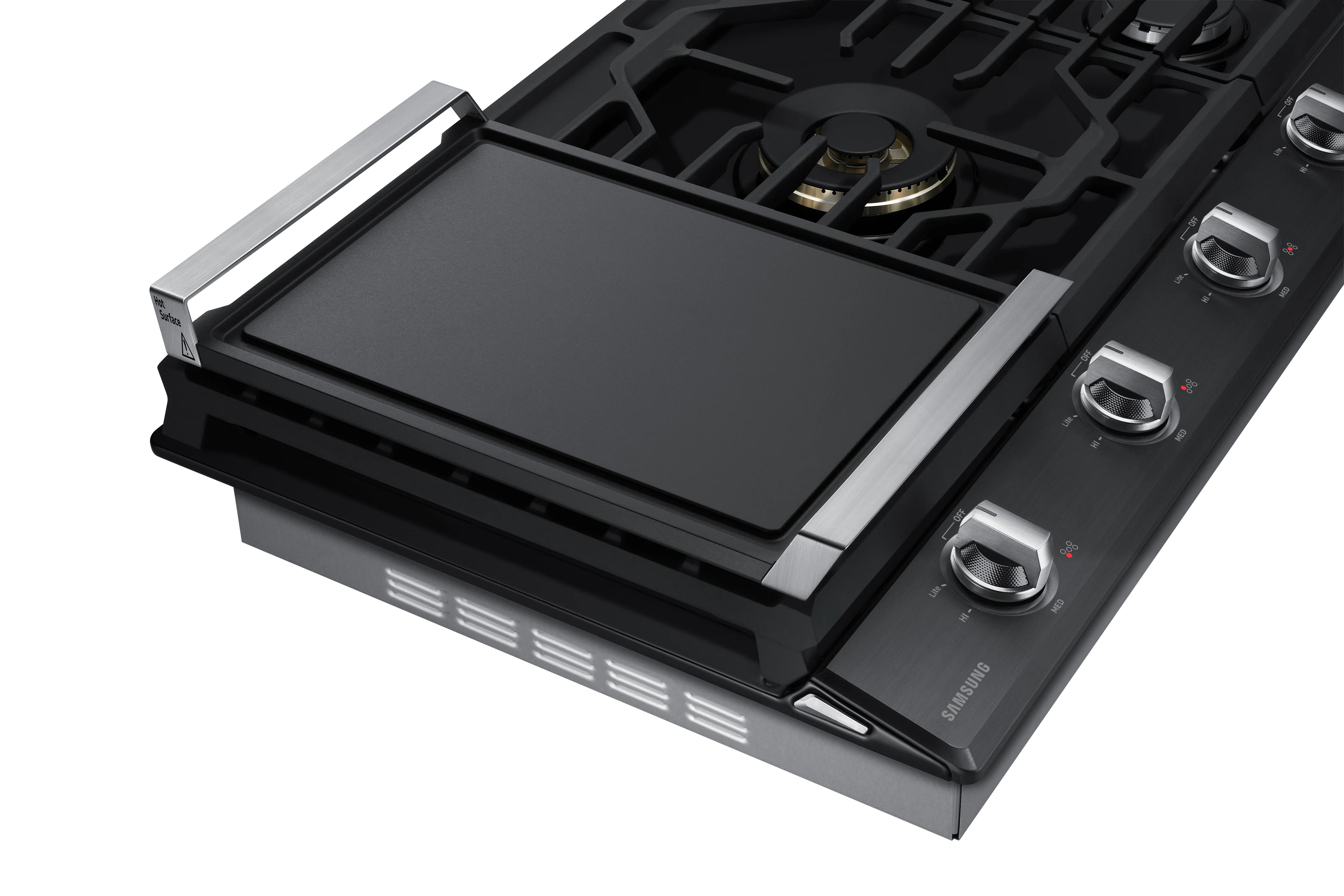 Samsung Black Stainless Steel 36" Gas Cooktop - NA36N7755TG/AA - Image 4