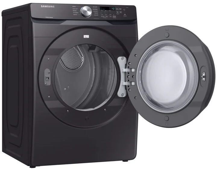 Samsung Black Stainless Steel Electric Dryer (7.5 cu. ft.) - DVE45T6005V/AC - Image 3