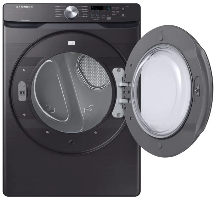 Samsung Black Stainless Steel Electric Dryer (7.5 cu. ft.) - DVE45T6005V/AC - Image 4
