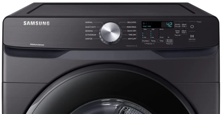 Samsung Black Stainless Steel Electric Dryer (7.5 cu. ft.) - DVE45T6005V/AC - Image 5
