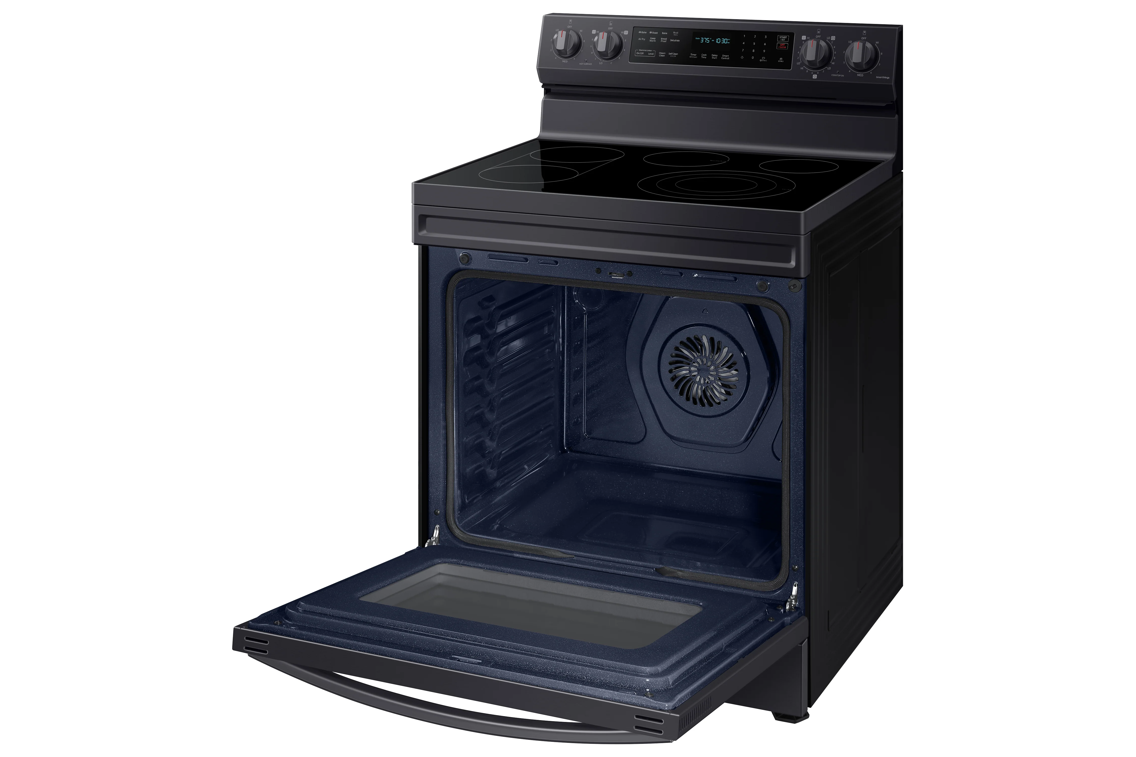 Samsung Black Stainless Steel Freestanding Electric True Convection Range with Air Fry and Wi-Fi (6.3 Cu.Ft) - NE63A6711SG/AC - Image 2