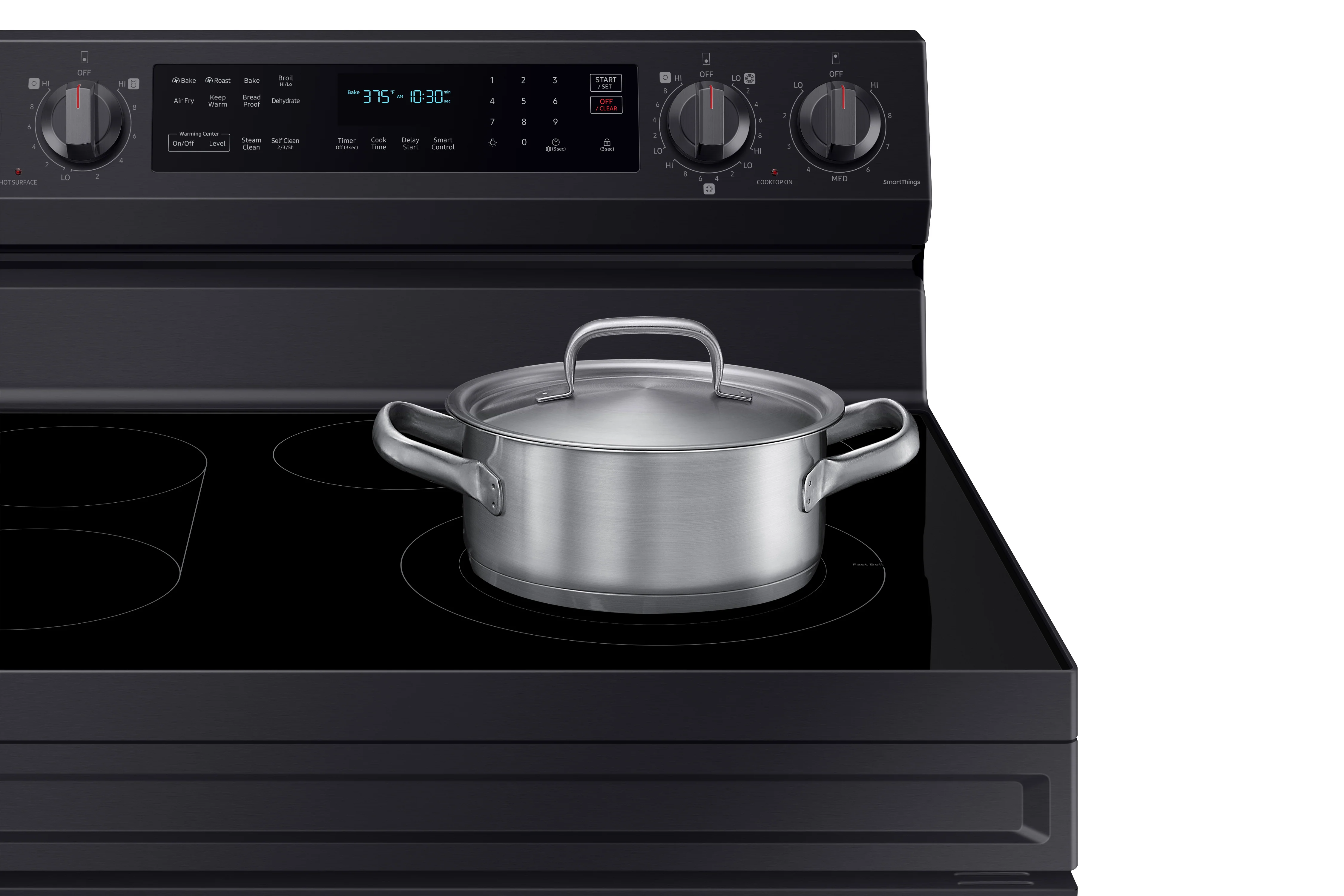 Samsung Black Stainless Steel Freestanding Electric True Convection Range with Air Fry and Wi-Fi (6.3 Cu.Ft) - NE63A6711SG/AC - Image 6