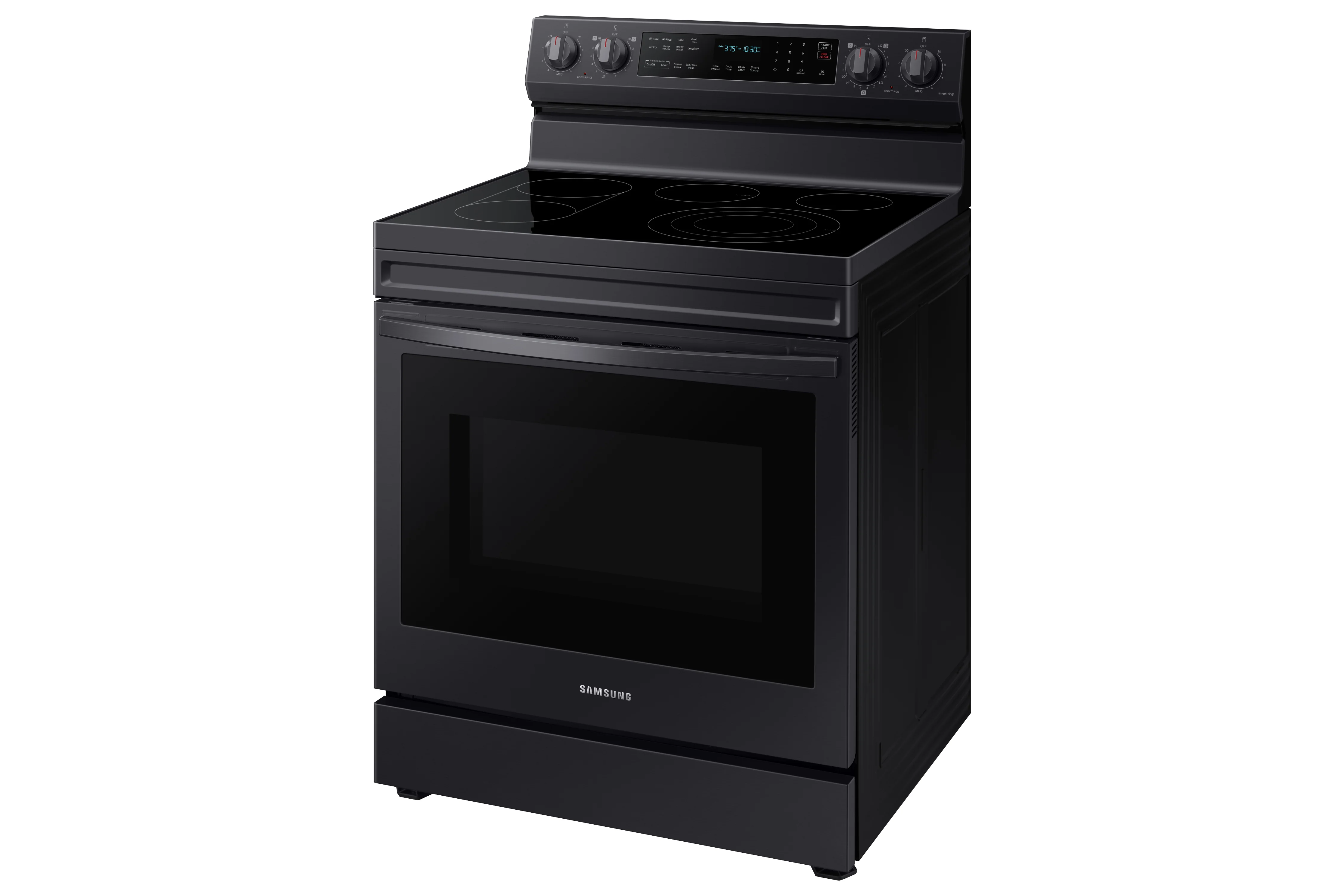 Samsung Black Stainless Steel Freestanding Electric True Convection Range with Air Fry and Wi-Fi (6.3 Cu.Ft) - NE63A6711SG/AC - Image 7