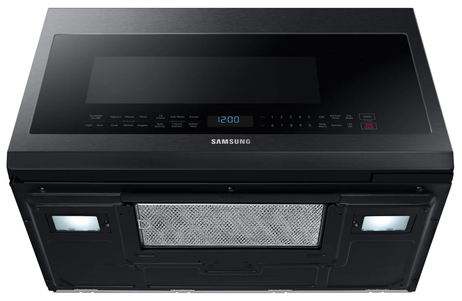 Samsung Black Stainless Steel Over-the-Range Microwave (2.1 Cu. Ft.) - ME21M706BAG/AC - Image 6