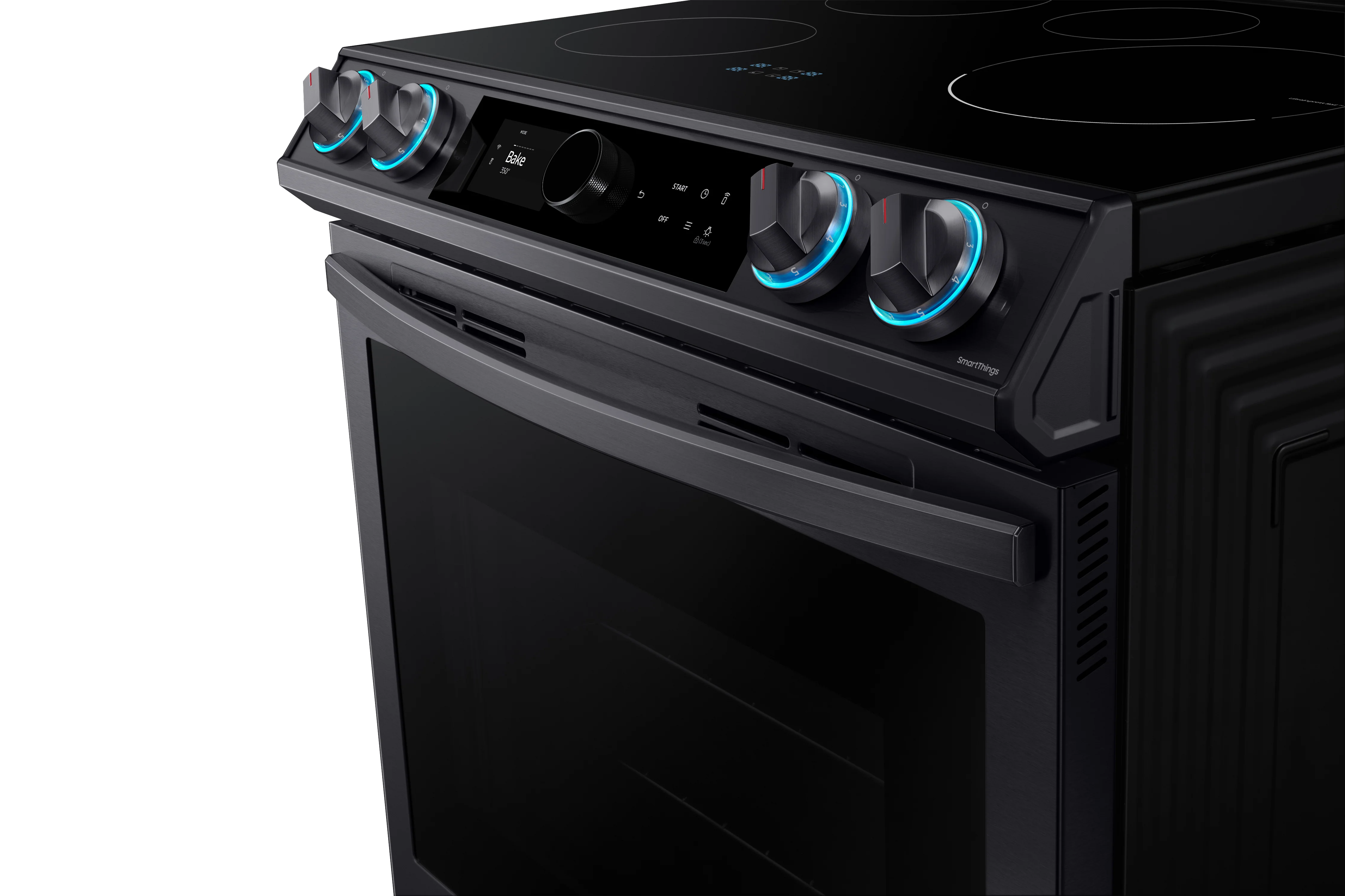Samsung Black Stainless Steel Slide-In Induction Range with Wi-Fi and Air Fry (6.3 Cu.Ft) - NE63T8911SG/AC - Image 4
