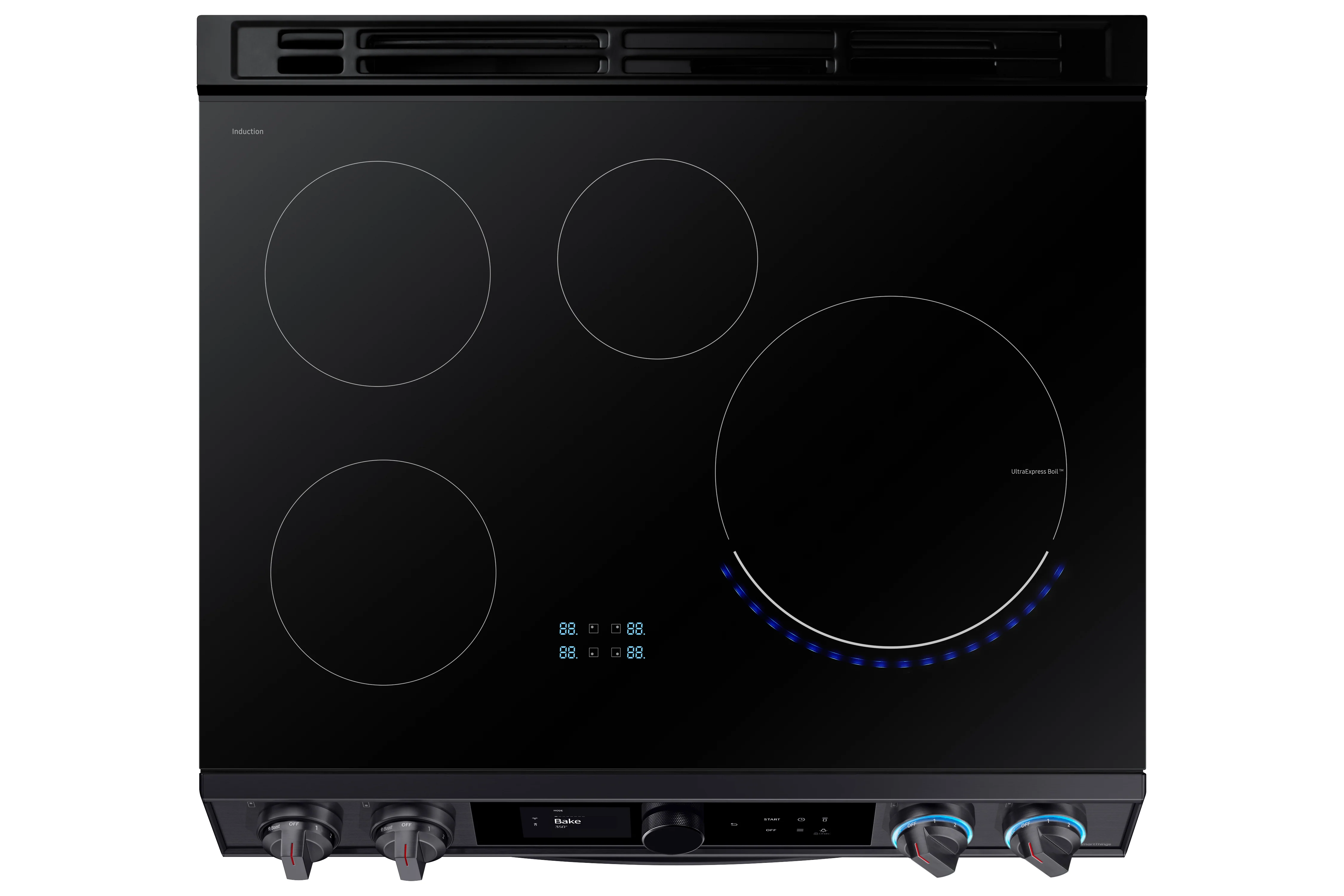 Samsung Black Stainless Steel Slide-In Induction Range with Wi-Fi and Air Fry (6.3 Cu.Ft) - NE63T8911SG/AC - Image 8