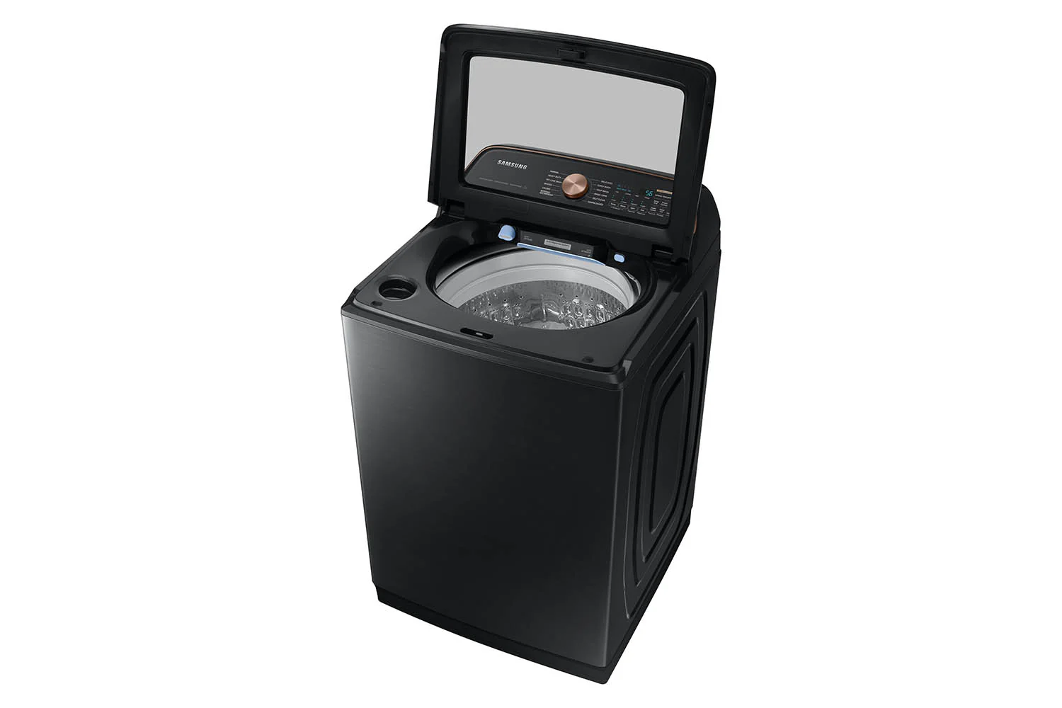 Samsung Black Stainless Ultra Capacity Top Load Washer (6.2cu.ft) - WA54CG7550AVA4 - Image 4