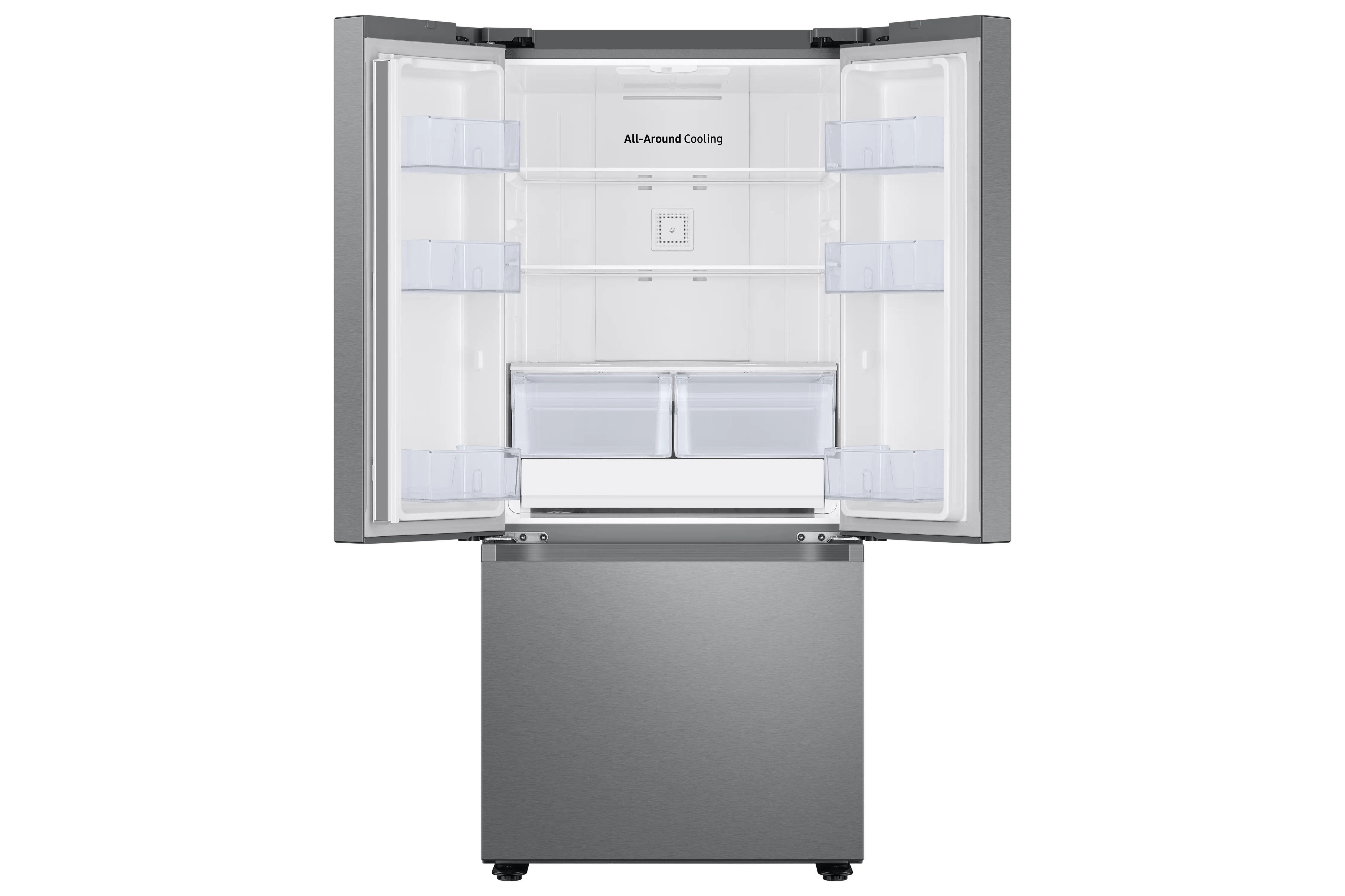 Samsung Fingerprint Resistant Stainless Kitchen Package with French Door Refrigerator, Electric Range & Built-In Dishwasher - Image 3