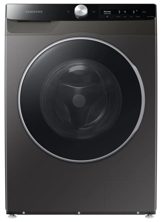 Samsung Inox Grey Front-Load Washer with AI Smart Dial and Super Speed (2.5 cu. ft.) - WW25B6900AX/AC - Image 2