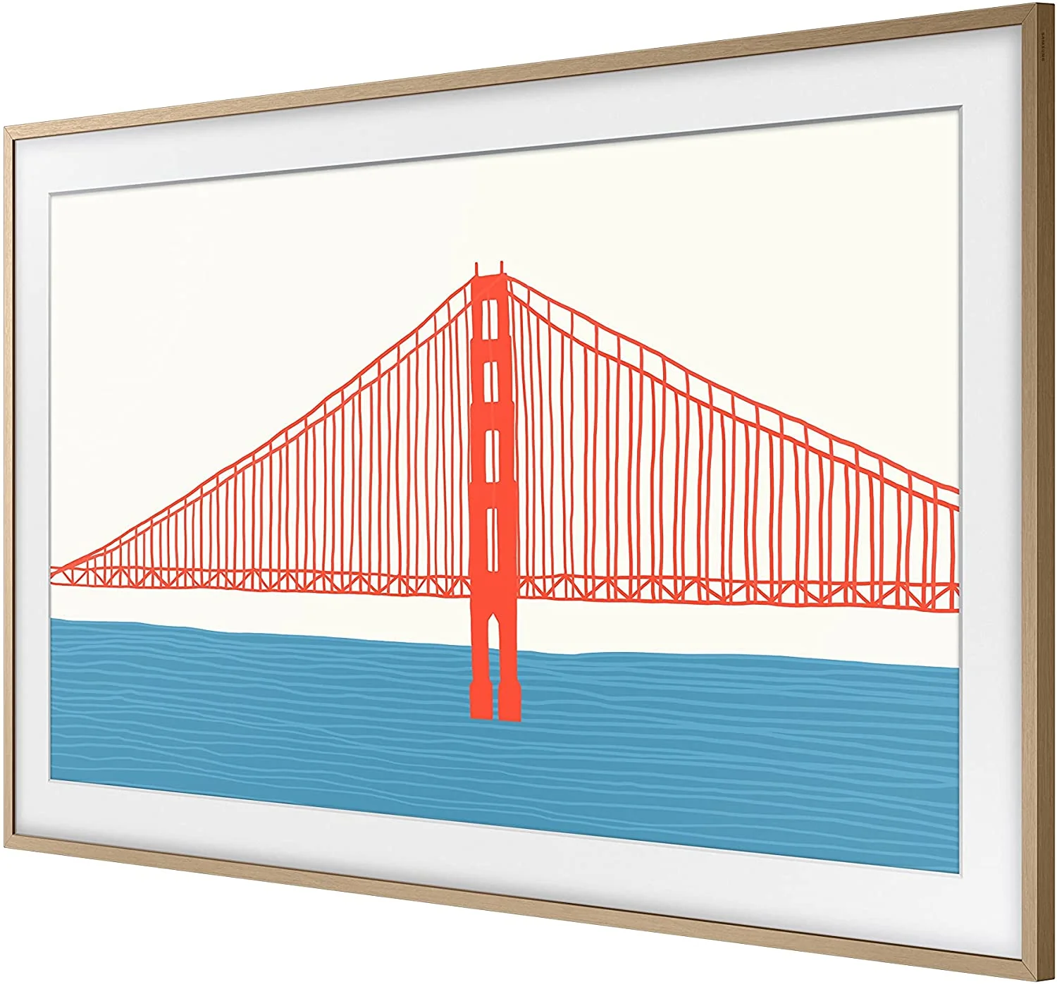 Samsung Modern Teak 50" Customizable Frame for 2021 The Frame TV - VG-SCFA50TKBZA - Image 3