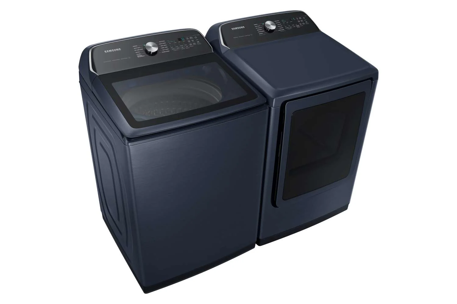 Samsung Navy Top Load Washer with Pet Care and Agitator (6.1cu.ft) & Smart Dryer with Pet Care (7.4cu.ft) - WA53CG7155ADA4/DVE54CG7155DAC - Image 2