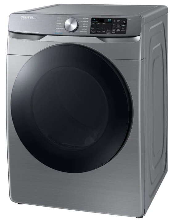 Samsung Platinum Steam Front Load Dryer (7.5 cu.ft.) - DVE45B6305P/AC - Image 3
