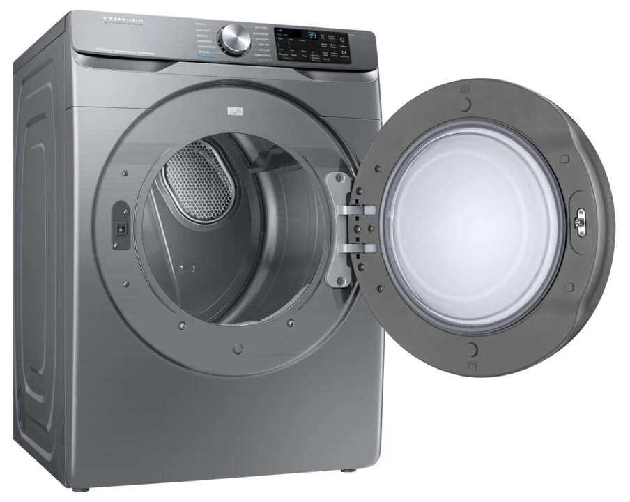 Samsung Platinum Steam Front Load Dryer (7.5 cu.ft.) - DVE45B6305P/AC - Image 4