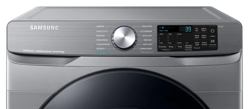 Samsung Platinum Steam Front Load Dryer (7.5 cu.ft.) - DVE45B6305P/AC - Image 6