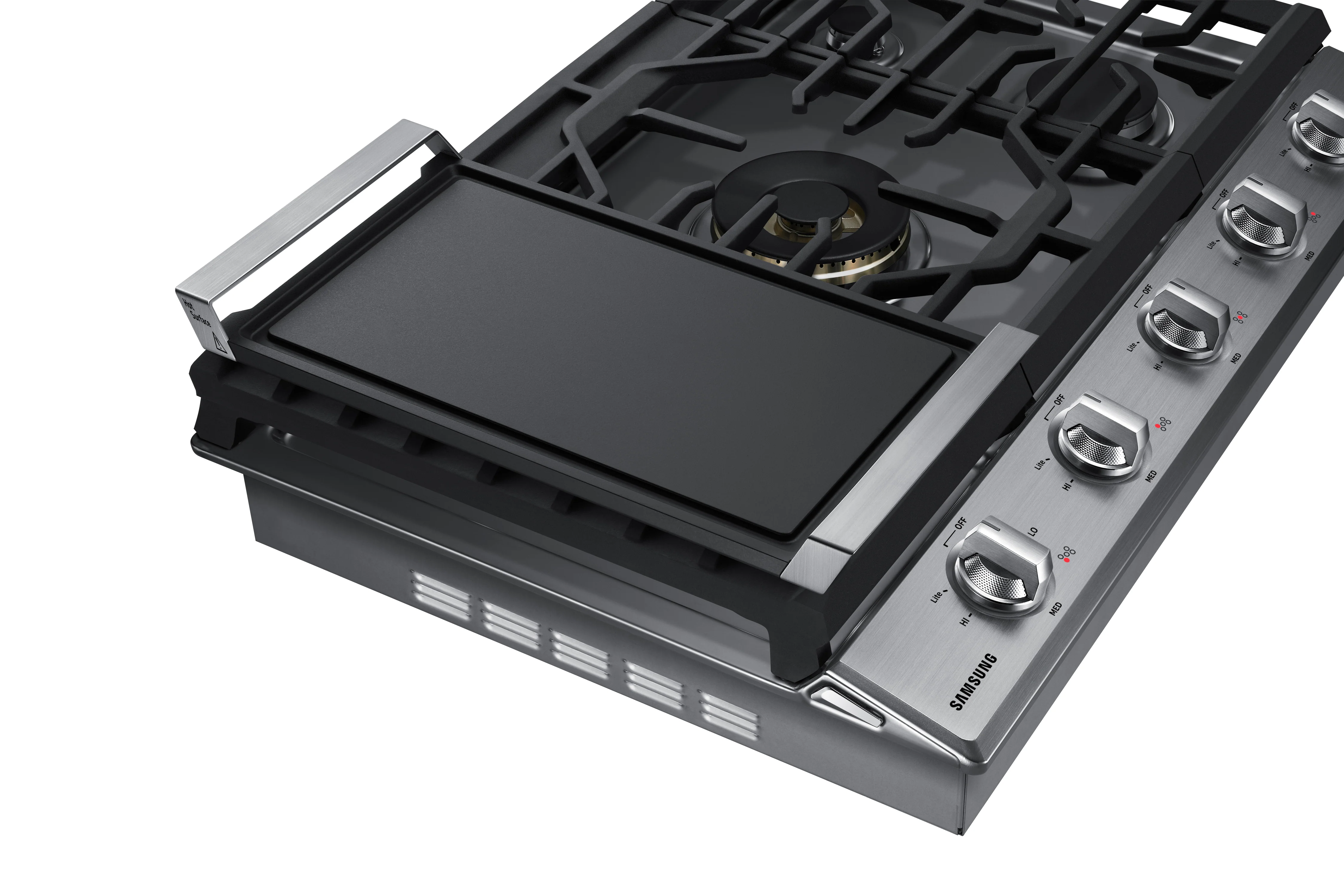 Samsung Stainless Steel 30" Gas Cooktop - NA30N7755TS/AA - Image 4