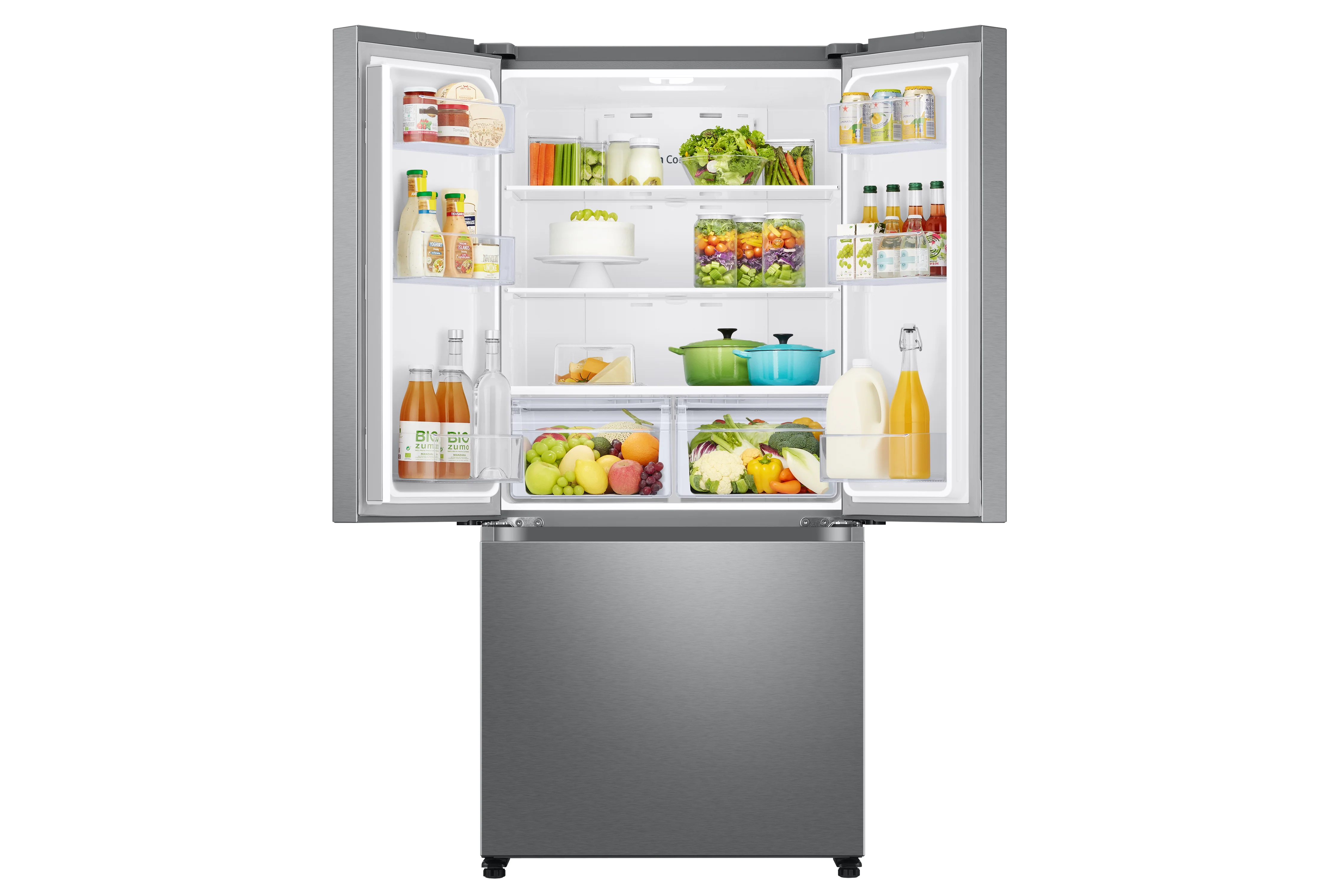 Samsung 33" 17.5 Cu. Ft. Stainless Steel Counter-Depth French Door Refrigerator - RF18A5101SR/AA - Image 3
