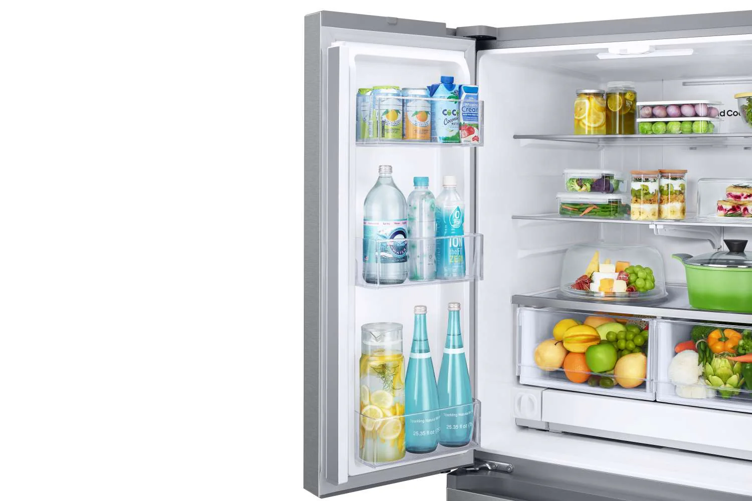 Samsung 33" 24.5 Cu. Ft. Stainless Steel French Door Refrigerator - RF25C5151SR/AA - Image 7