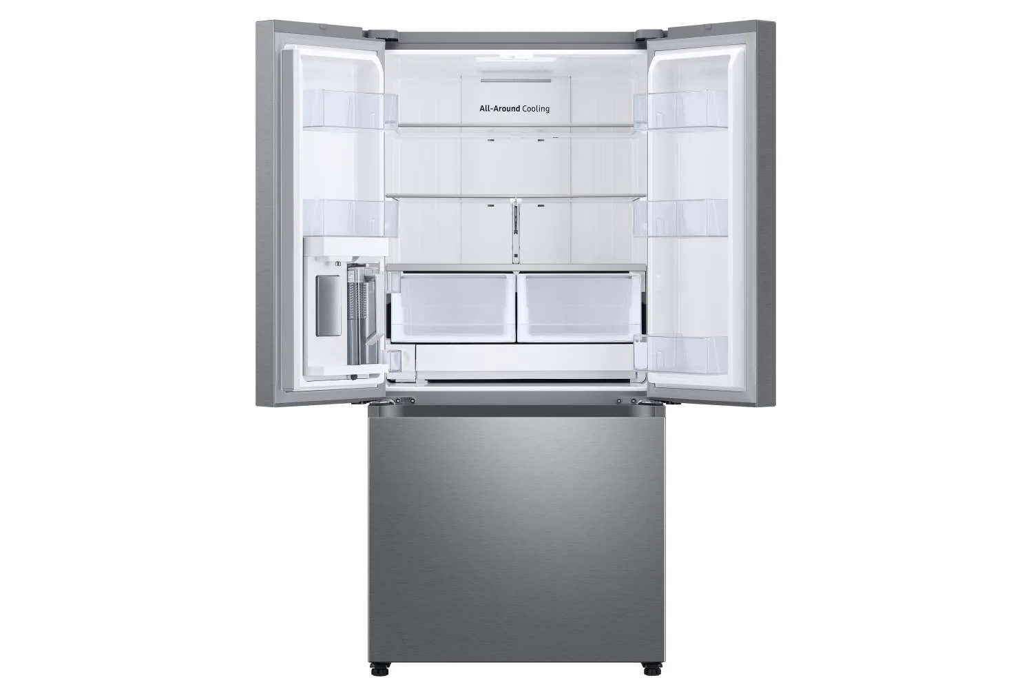 Samsung 33" 24.5 Cu. Ft. Stainless Steel French Door Refrigerator with Internal Ice & Water - RF25C5551SR/AA - Image 4