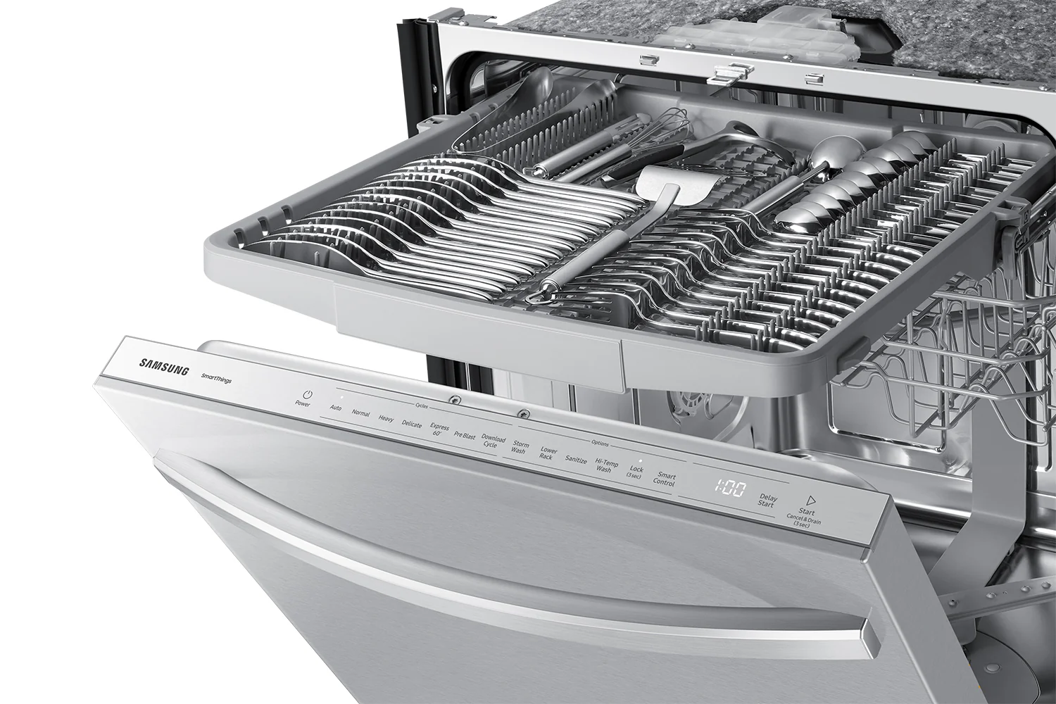 Samsung Stainless Steel 3rd Rack Dishwasher - DW80CG5451SRAA - Image 3