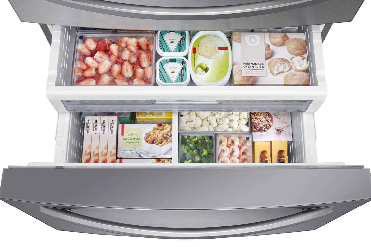 Samsung Stainless Steel 4-Door French Door Refrigerator With FlexZone Drawer (28 Cu.Ft) - RF28R7201SR/AA - Image 8
