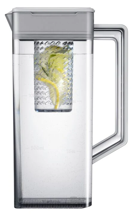 Samsung BESPOKE 36" 28.8 Cu. Ft. Stainless Steel  4-Door French Door Refrigerator with Beverage Center - RF29BB8600QLAA - Image 8