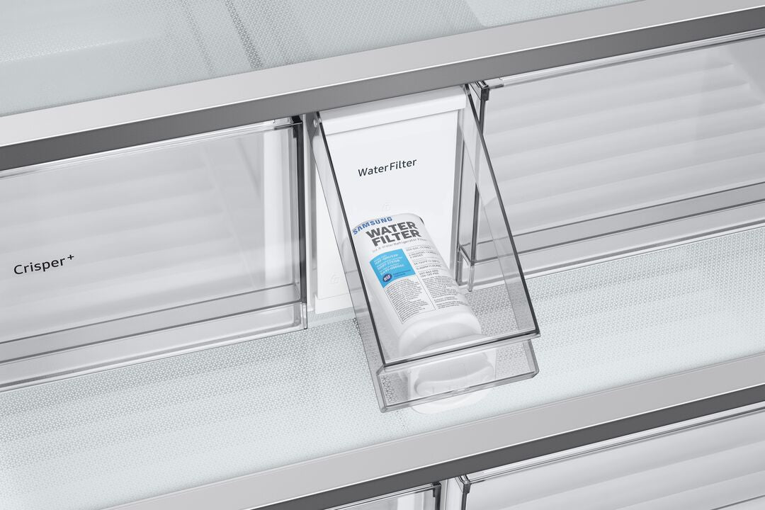 Samsung BESPOKE 36" 23.9 Cu. Ft. Stainless Steel Counter-Depth French Door Refrigerator - RF24BB6200QLAA - Image 12