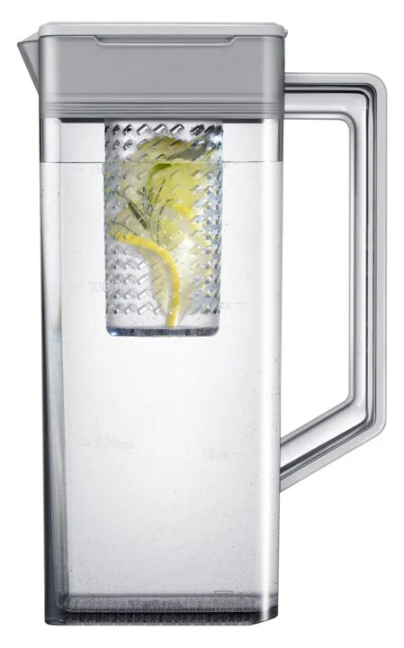 Samsung BESPOKE 36" 23.9 Cu. Ft. Stainless Steel Counter-Depth French Door Refrigerator - RF24BB6200QLAA - Image 14