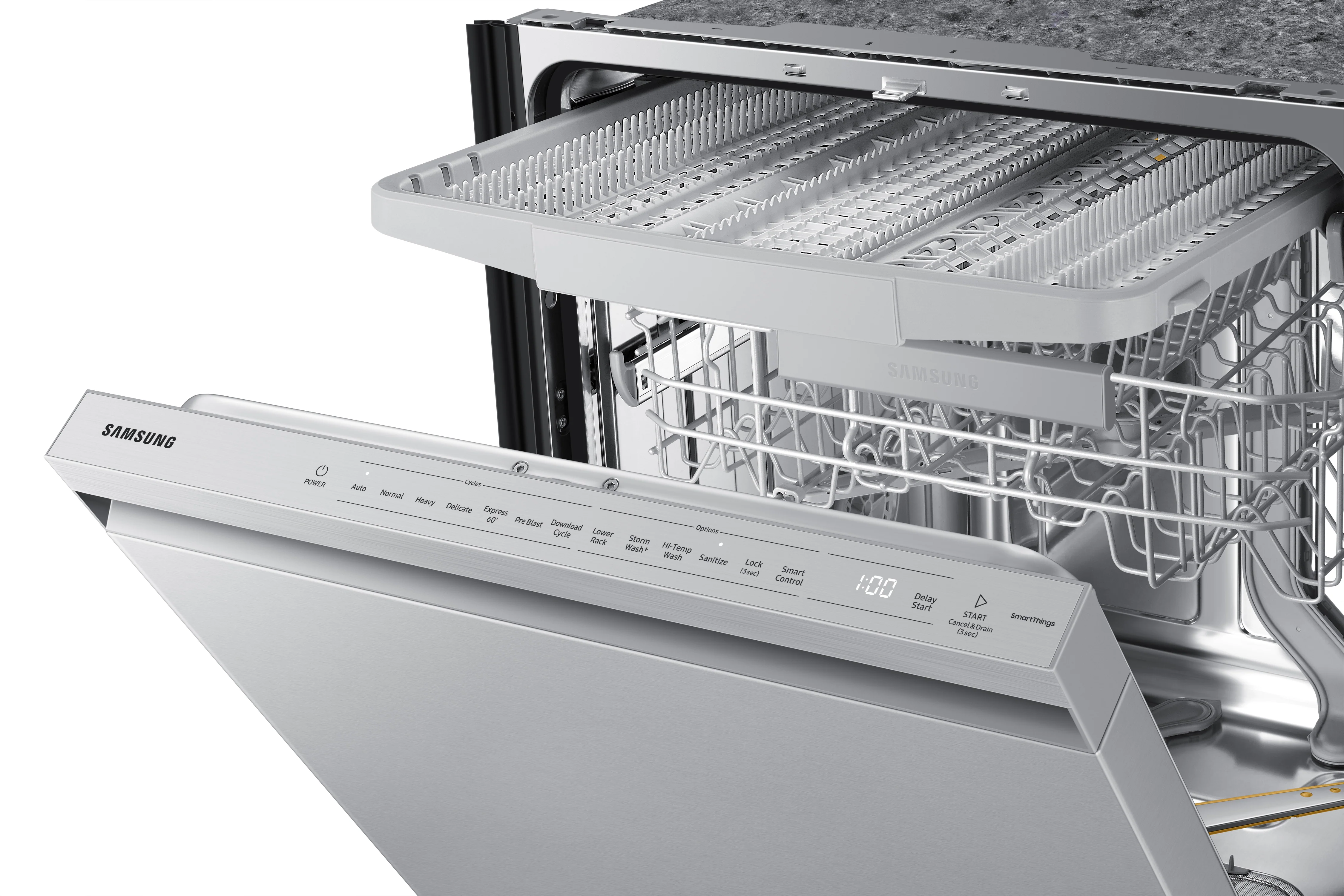 Samsung Stainless Steel Built-In Dishwasher with AutoRelease - DW80B6060US/AC - Image 12