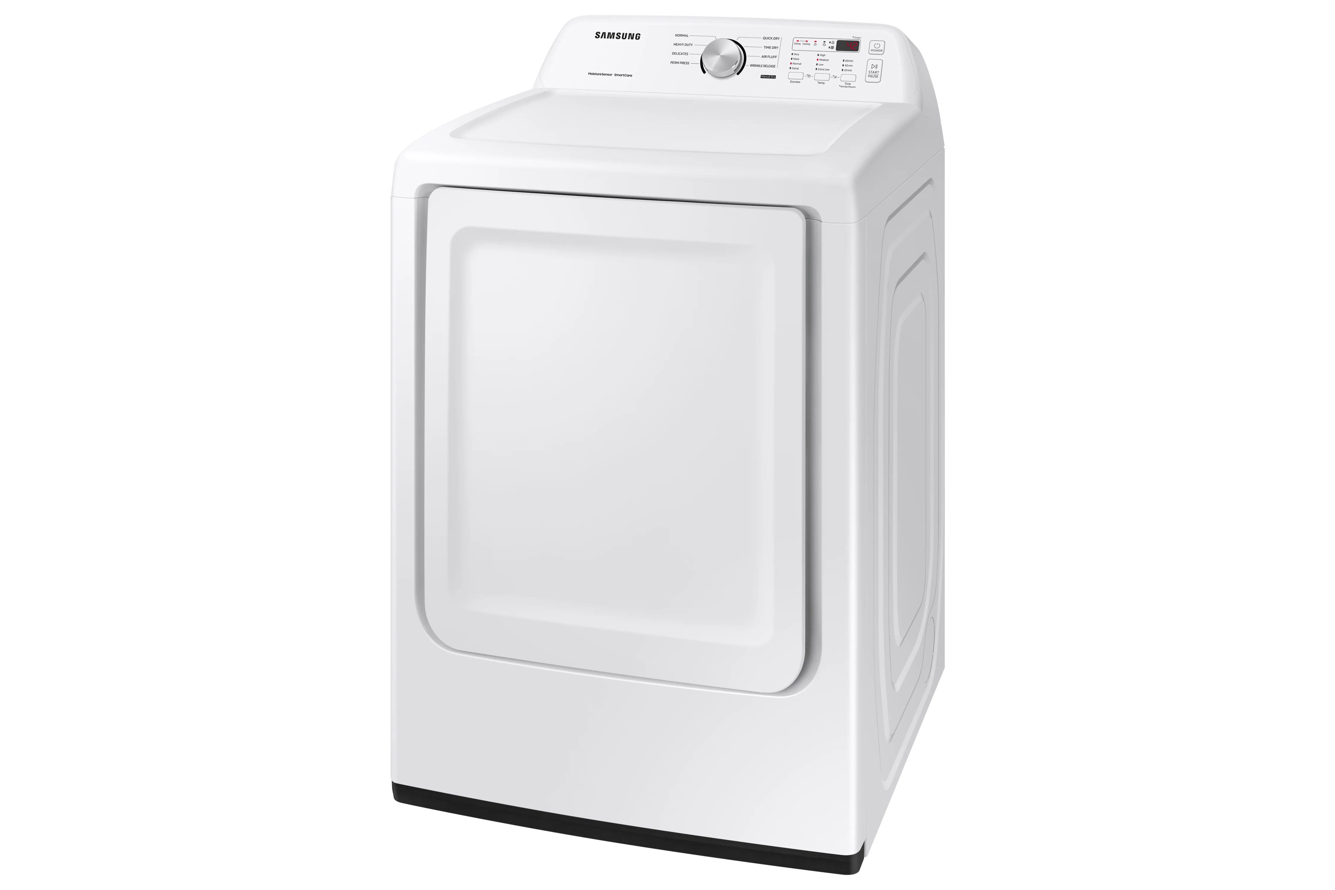 Samsung White Electric Dryer with Sensor Dry (7.2 Cu.Ft) - DVE45T3200W/AC - Image 5
