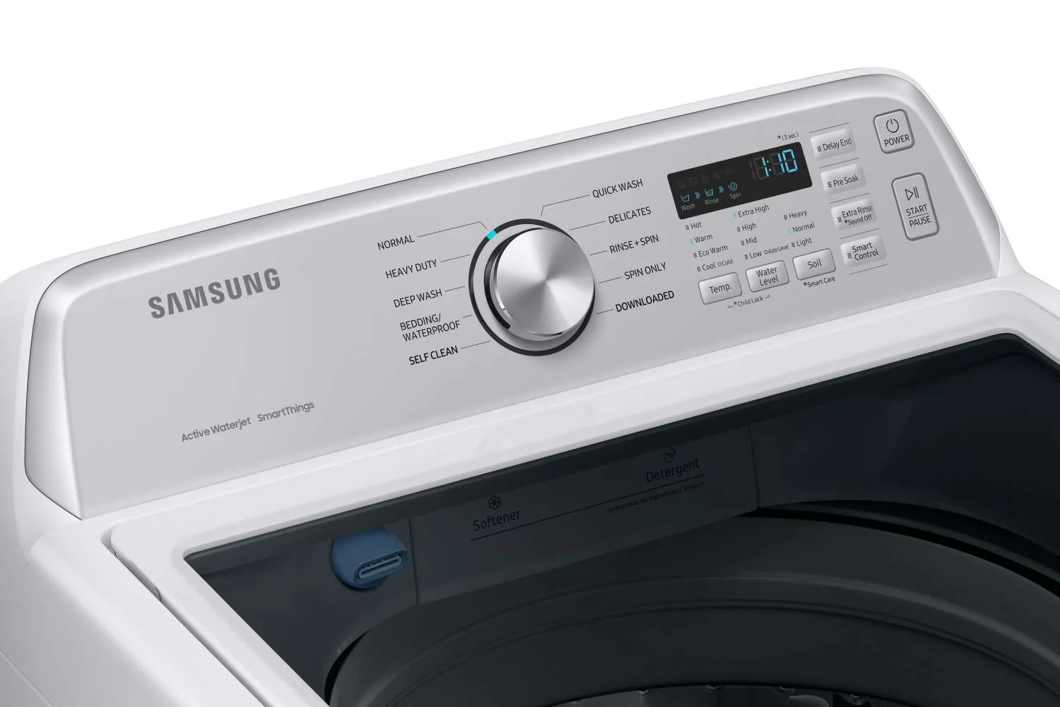 Samsung White Top Load Washer with Agitator and SmartThings (5.3 Cu.Ft) & White Electric Dryer with SmartThings (7.4 Cu.Ft) - WA46CG3505AWA4/DVE47CG3500WAC - Image 6