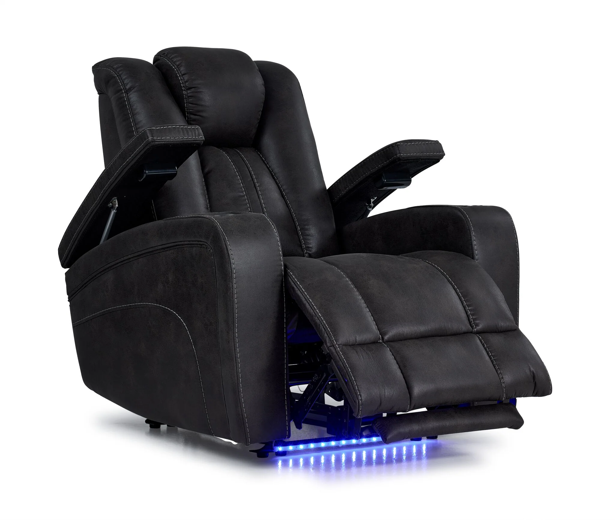 San Antonio Dual Power Recliner - Grey - Image 2