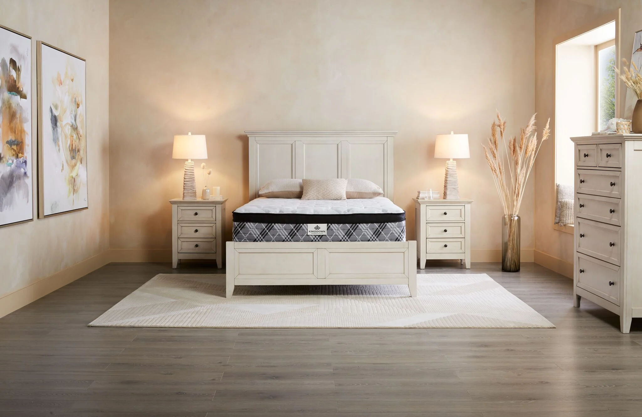 San Mateo 3-Piece Queen Bed- Antique White - Image 3